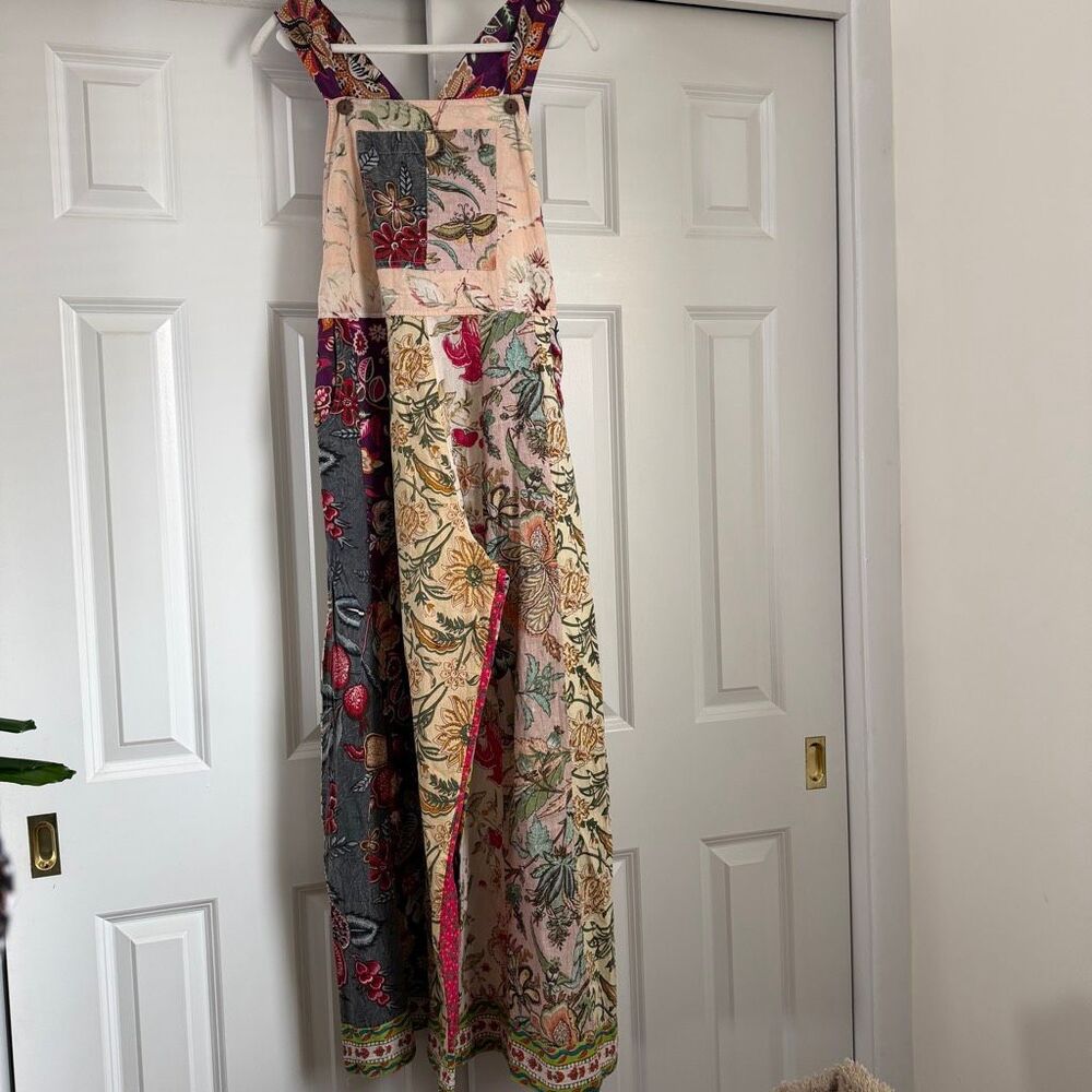 Boutique patch work jumpsuit - Picture 2 of 11